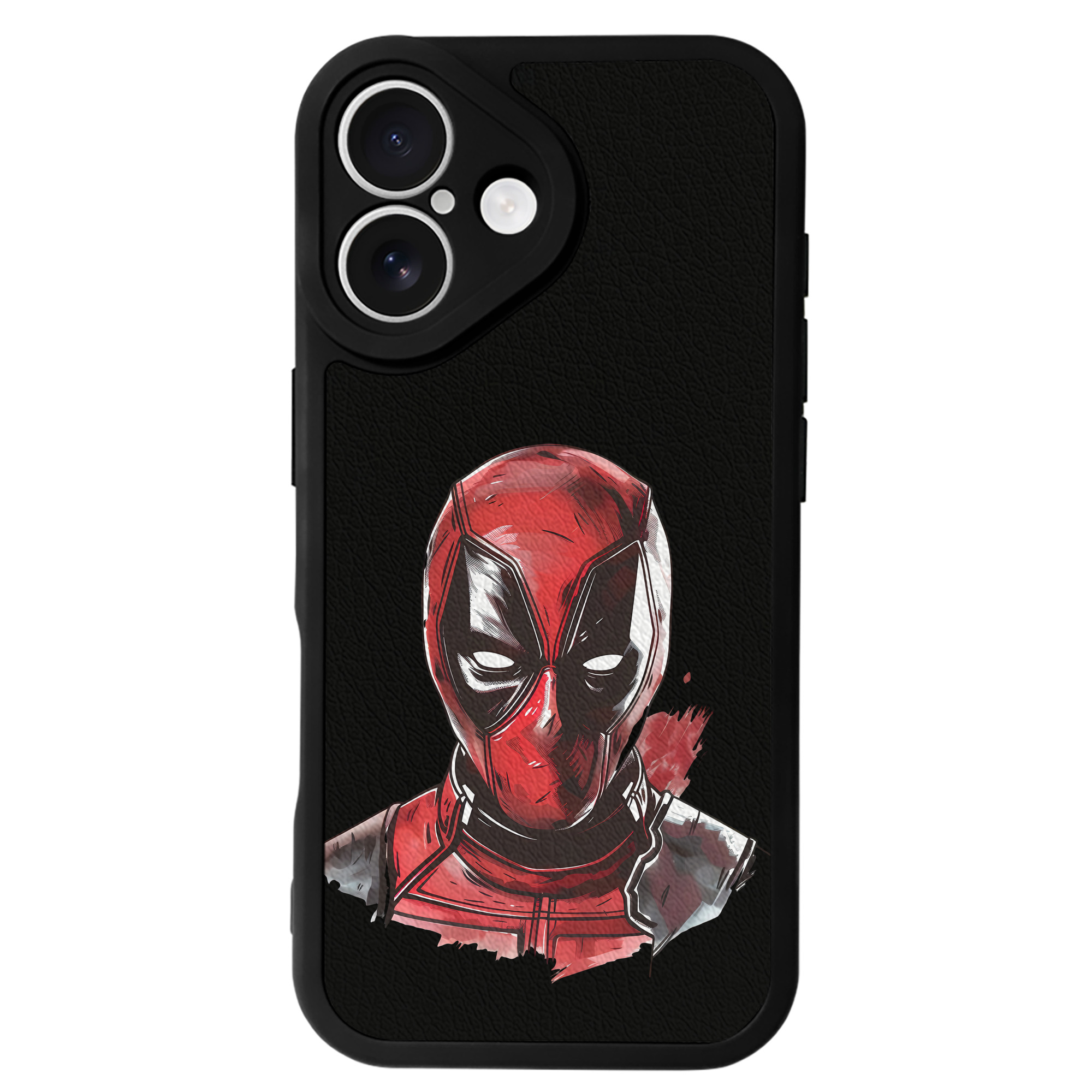 （画像用） Deadpool デッドプール 【iPhone 16シリーズ対応】シリコンスマホケース（レザー調） 材質：シリコン